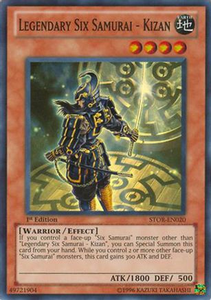 Legendary Six Samurai - Kizan (STOR-EN020) - Storm of Ragnarok 1st Edition