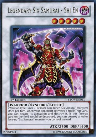 Legendary Six Samurai - Shi En (STOR-EN041) - Storm of Ragnarok 1st Edition