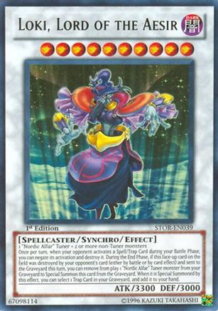 Loki, Lord of the Aesir (STOR-EN039) - Storm of Ragnarok 1st Edition