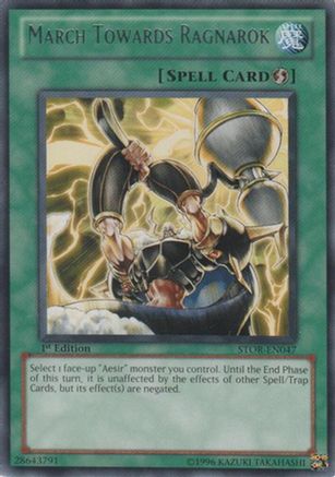 March Towards Ragnarok (STOR-EN047) - Storm of Ragnarok 1st Edition