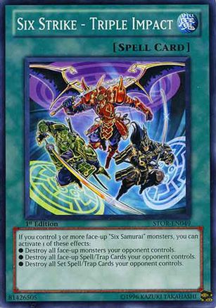 Six Strike - Triple Impact (STOR-EN049) - Storm of Ragnarok 1st Edition