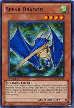 Spear Dragon (SDDL-EN016) - Structure Deck: Dragunity Legion Unlimited