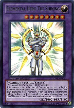 Elemental Hero The Shining (YG06-EN001) - Yu-Gi-Oh! GX Manga Promotional Cards Limited