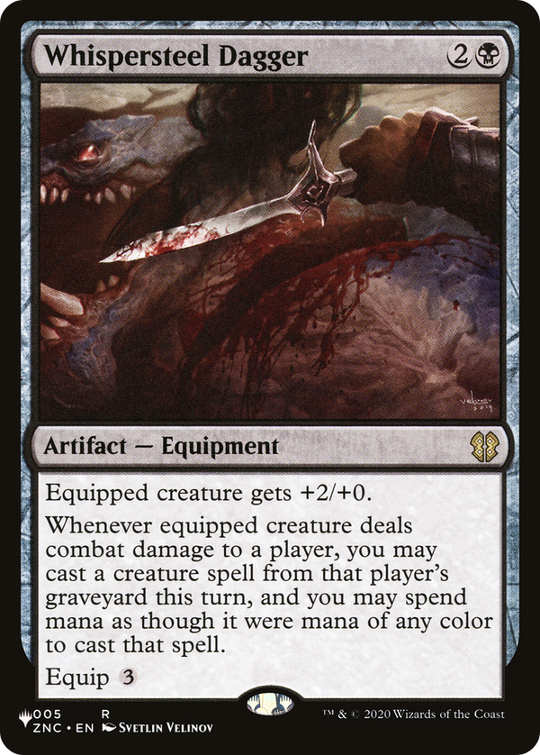 Whispersteel Dagger (LIST-ZNC-5) - The List