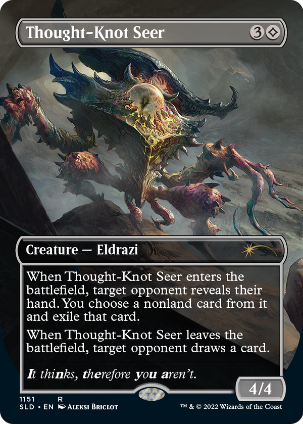 Thought-Knot Seer (1151) (SLD-1151) - Secret Lair Drop (Borderless) Foil