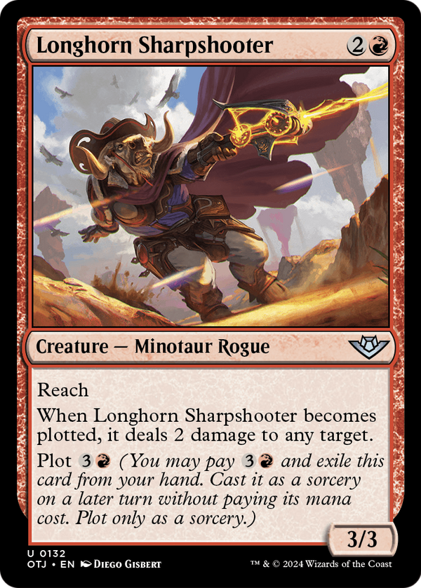 Longhorn Sharpshooter (OTJ-132) - Outlaws of Thunder Junction Foil