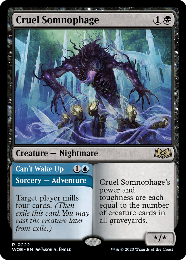 Cruel Somnophage (WOE-222) - Wilds of Eldraine