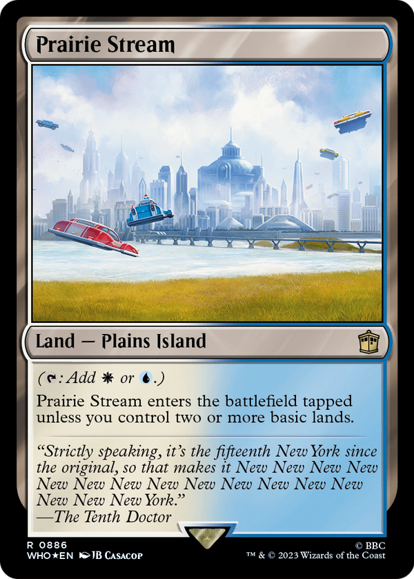 Prairie Stream (Surge Foil) (WHO-886) - Doctor Who Foil
