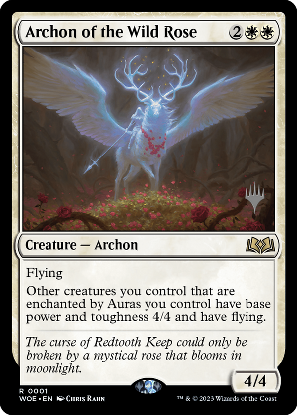 Archon of the Wild Rose (PPWOE-001) - Wilds of Eldraine Promos