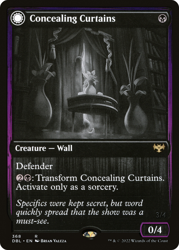 Concealing Curtains (DBL-368) - Innistrad: Double Feature: (Double Faced Transform)