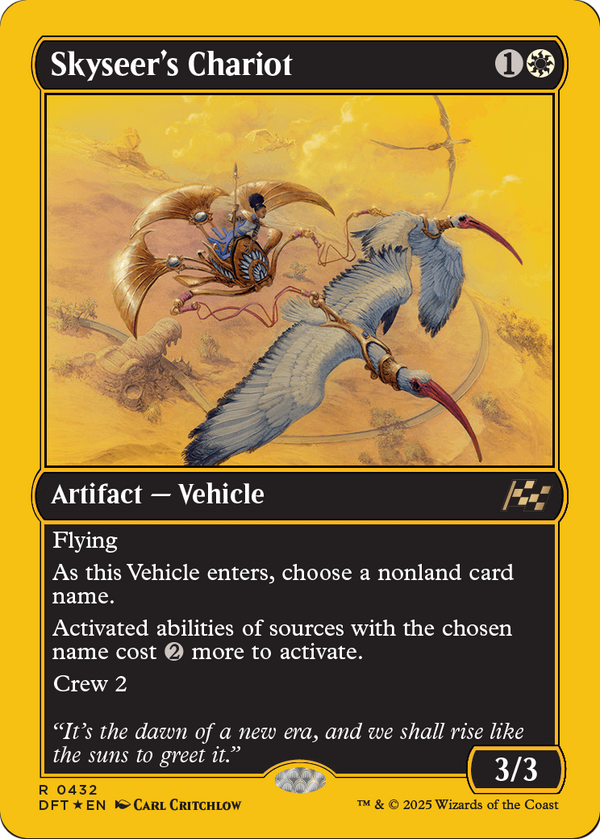 Skyseer's Chariot (First-Place Foil) (DFT-432) - Aetherdrift Foil