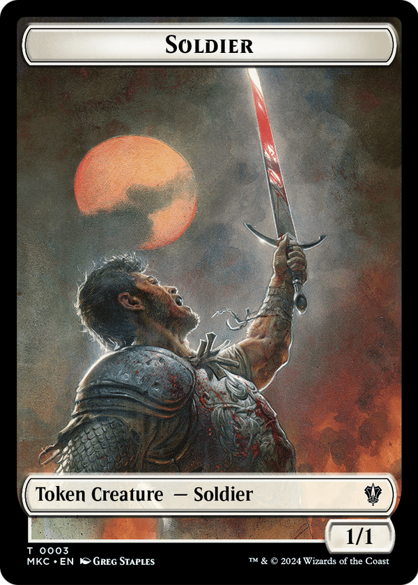Soldier (TMKC-003) - Murders at Karlov Manor Commander Tokens