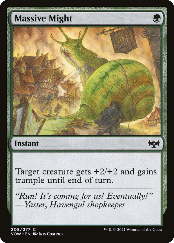 Massive Might (VOW-208) - Innistrad: Crimson Vow Foil