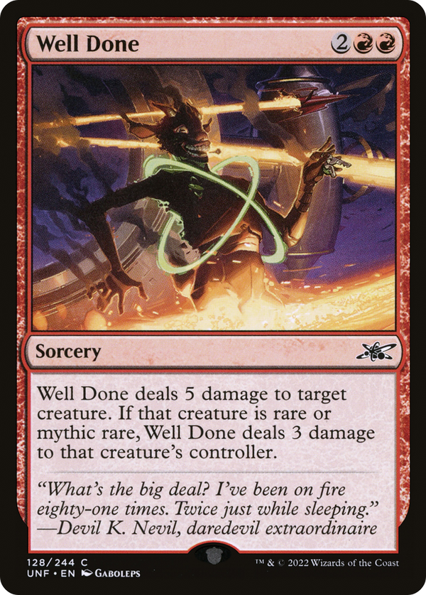 Well Done (UNF-128) - Unfinity Foil
