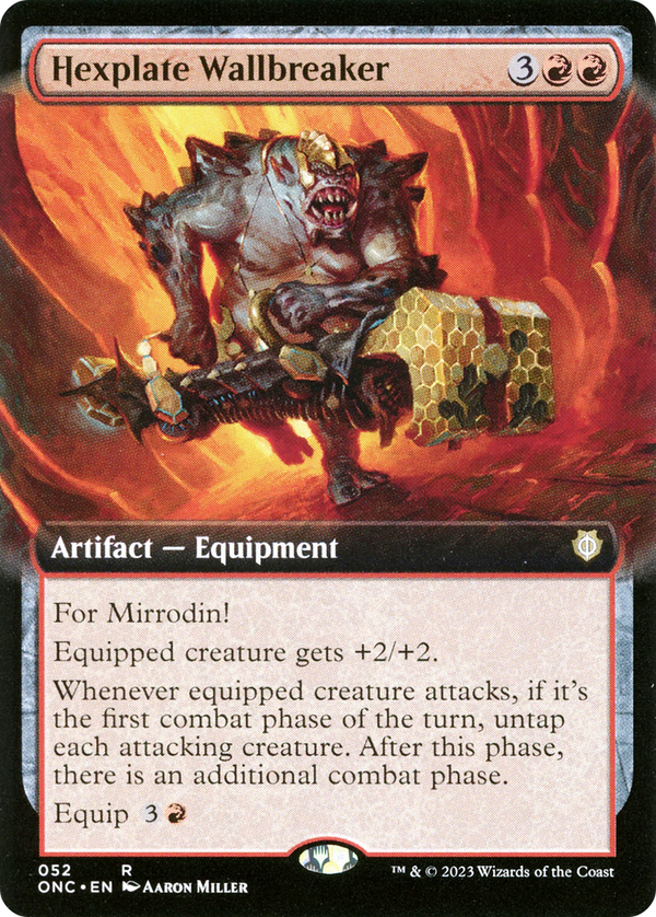 Hexplate Wallbreaker (Extended Art) (ONC-052) - Phyrexia: All Will Be One Commander: (Extended Art)