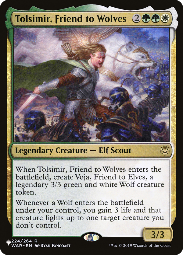 Tolsimir, Friend to Wolves (LIST-WAR-224) - The List