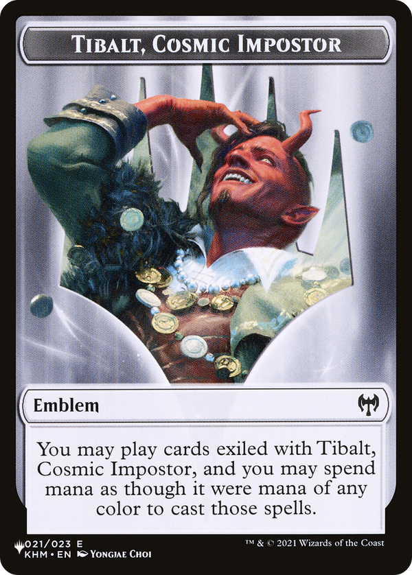 Tibalt, Cosmic Impostor Emblem (PLST-TKHM-21) - The List