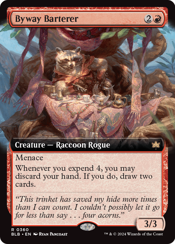 Byway Barterer (Extended Art) (BLB-360) - Bloomburrow: (Extended Art) Foil