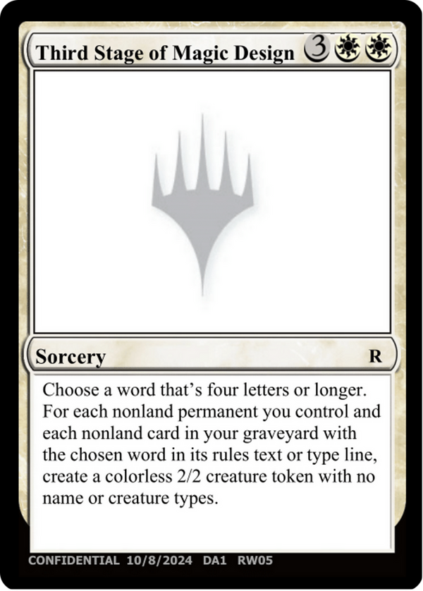 Third Stage of Magic Design (UNK-RW05F) - Unknown Event