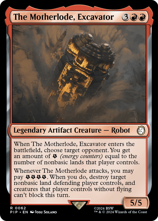 The Motherlode, Excavator (PIP-062) - Fallout