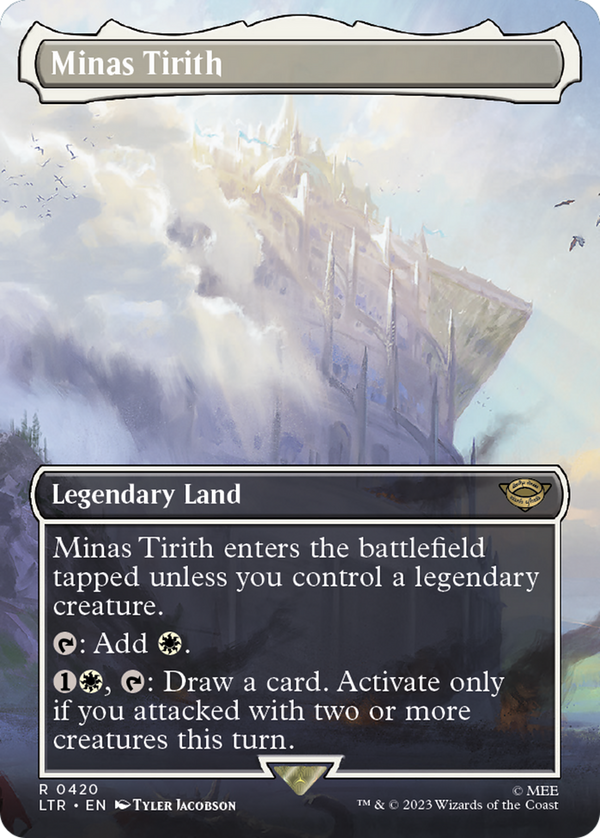 Minas Tirith (0420) (Borderless) (LTR-420) - The Lord of the Rings: Tales of Middle-earth Foil