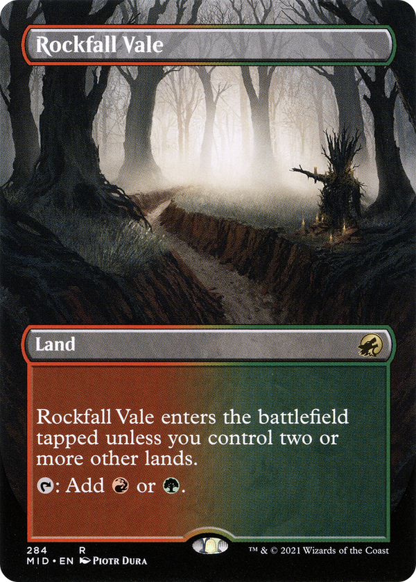 Rockfall Vale (Borderless) (MID-284) - Innistrad: Midnight Hunt