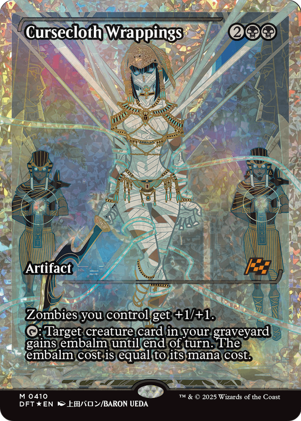 Cursecloth Wrappings (Showcase) (Fracture Foil) (DFT-410) - Aetherdrift: (Showcase) Foil