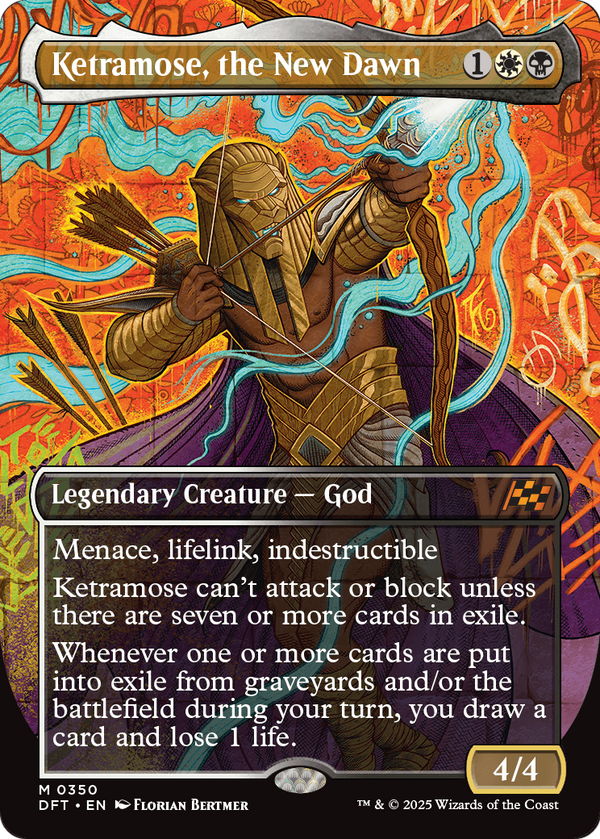Ketramose, the New Dawn (Borderless) (DFT-350) - Aetherdrift Foil
