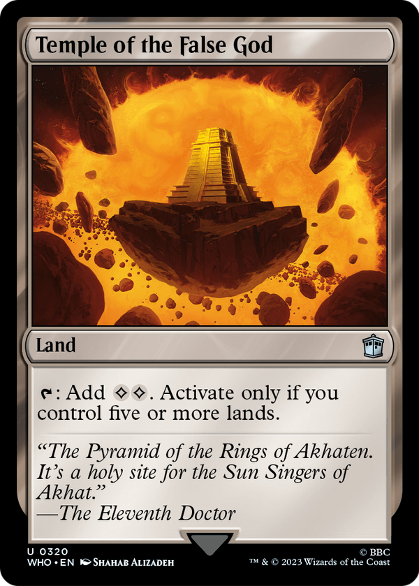 Temple of the False God (WHO-320) - Doctor Who Foil