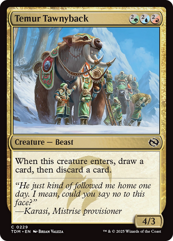 Temur Tawnyback (TDM-229) - Tarkir: Dragonstorm