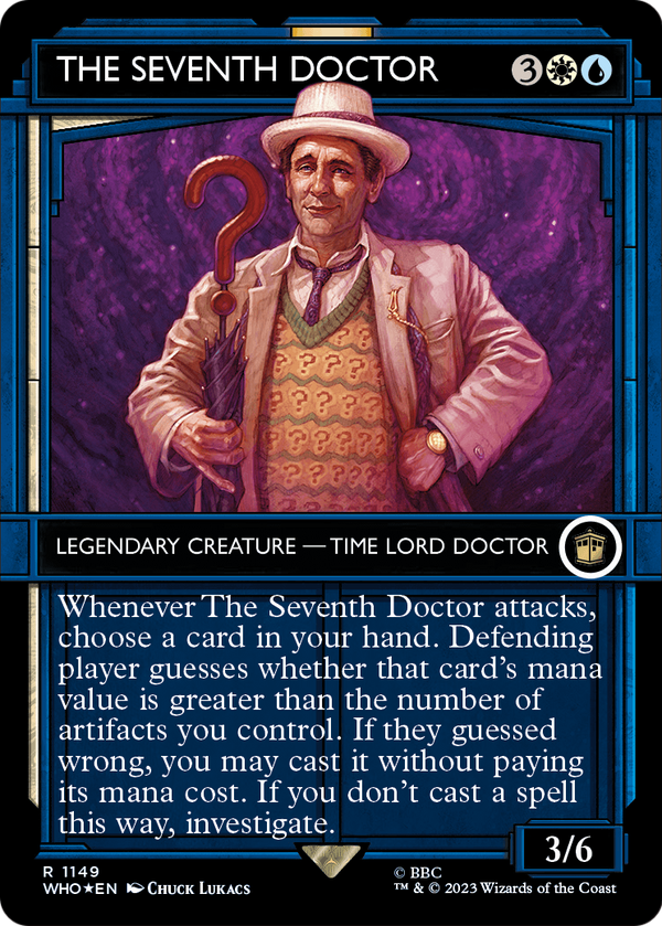The Seventh Doctor (Showcase) (Surge Foil) (WHO-1149) - Doctor Who: (Showcase) (Borderless) Foil
