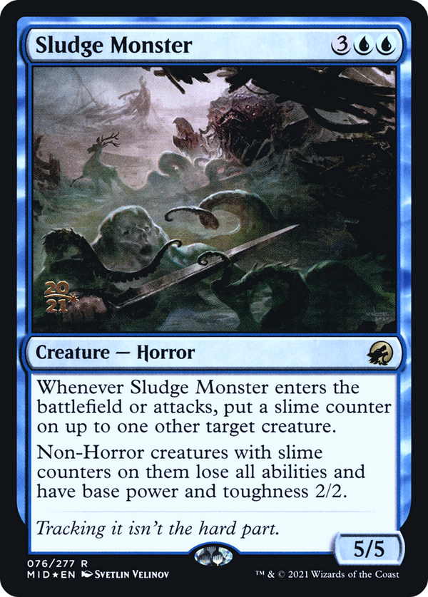 Sludge Monster (PRE-76S) - Innistrad: Midnight Hunt Promos Foil