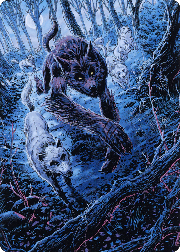 Untamed Pup // Untamed Pup (AMID-077) - Midnight Hunt Art Series (Borderless) Foil