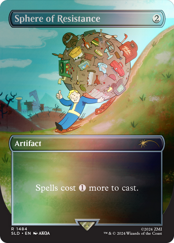 Sphere of Resistance (Rainbow Foil) (SLD-1484★) - Secret Lair Drop (Borderless) Foil