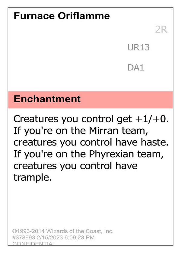 Furnace Oriflamme (UNK-) - Unknown Event