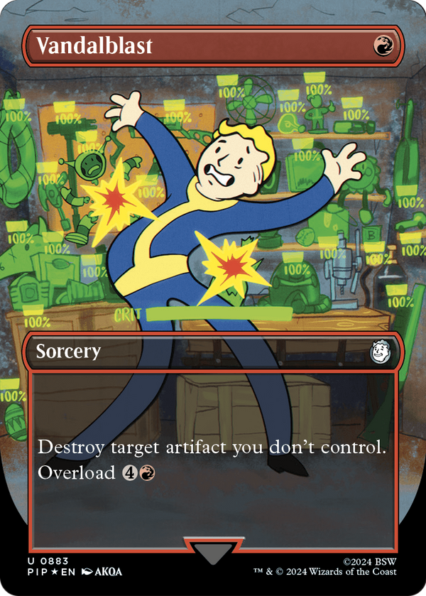 Vandalblast (Borderless) (Surge Foil) (PIP-883) - Fallout Foil