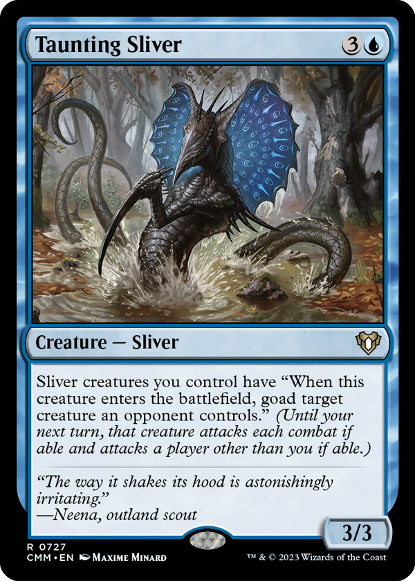 Taunting Sliver (CMM-727) - Commander Masters