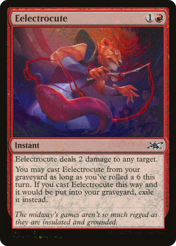 Eelectrocute (Galaxy Foil) (UNF-392) - Unfinity Foil