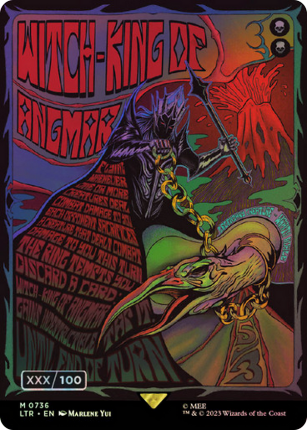 Witch-king of Angmar (Borderless Poster) (Serial Numbered) (LTR-736) - The Lord of the Rings: Tales of Middle-earth Foil