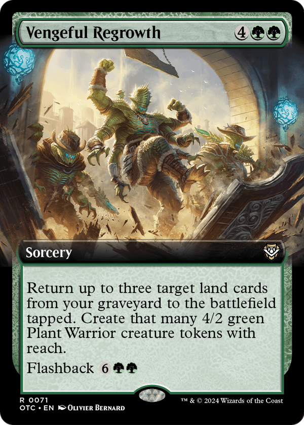 Vengeful Regrowth (Extended Art) (OTC-071) - Outlaws of Thunder Junction Commander: (Extended Art)