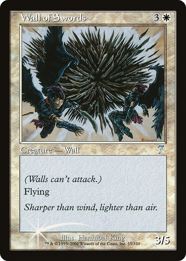 Wall of Swords (7ED-55★) - 7th Edition Foil