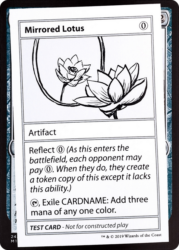 Mirrored Lotus (No PW Symbol) (CMB1-) - Mystery Booster Playtest Cards 2021