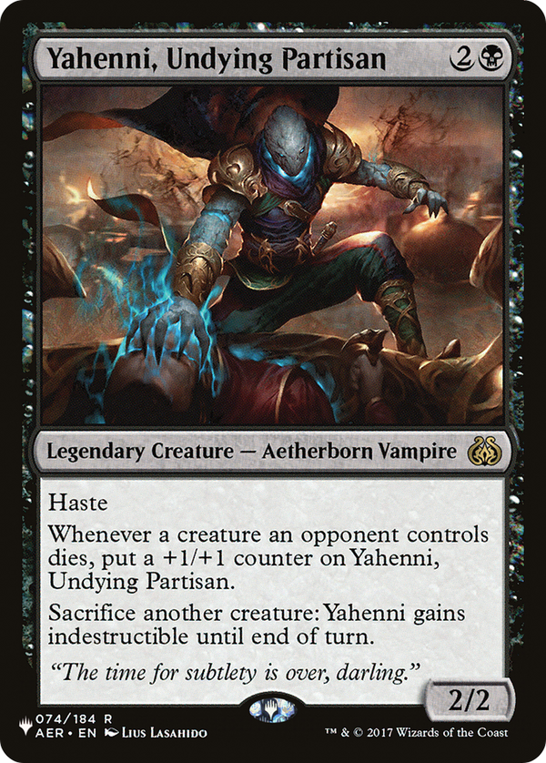 Yahenni, Undying Partisan (LIST-AER-74) - The List Reprints