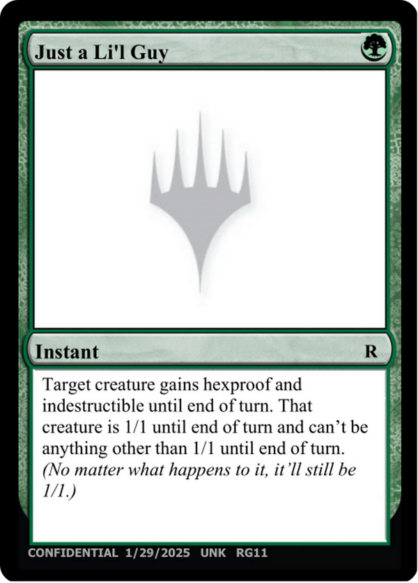 Just a Li'l Guy (UNK-) - Un-Known Event Playtest Cards