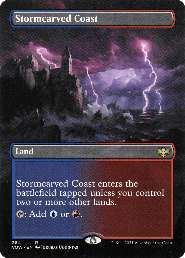 Stormcarved Coast (Borderless) (VOW-284) - Innistrad: Crimson Vow Foil