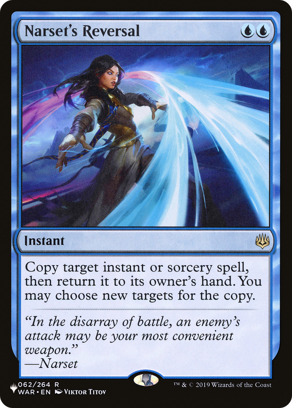 Narset's Reversal (LIST-WAR-62) - The List