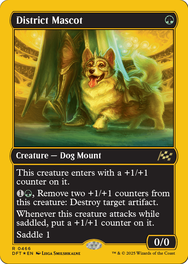 District Mascot (First-Place Foil) (DFT-466) - Aetherdrift Foil
