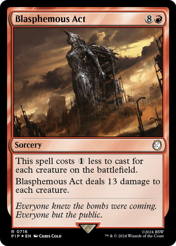 Blasphemous Act (Surge Foil) (PIP-716) - Fallout Foil