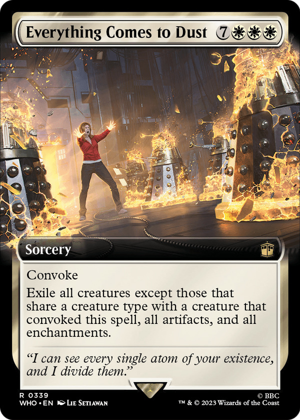 Everything Comes to Dust (Extended Art) (WHO-339) - Doctor Who: (Extended Art) Foil