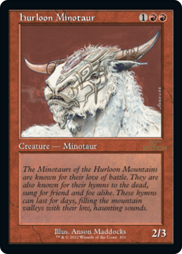Hurloon Minotaur (Retro Frame) (30A-451) - 30th Anniversary Edition